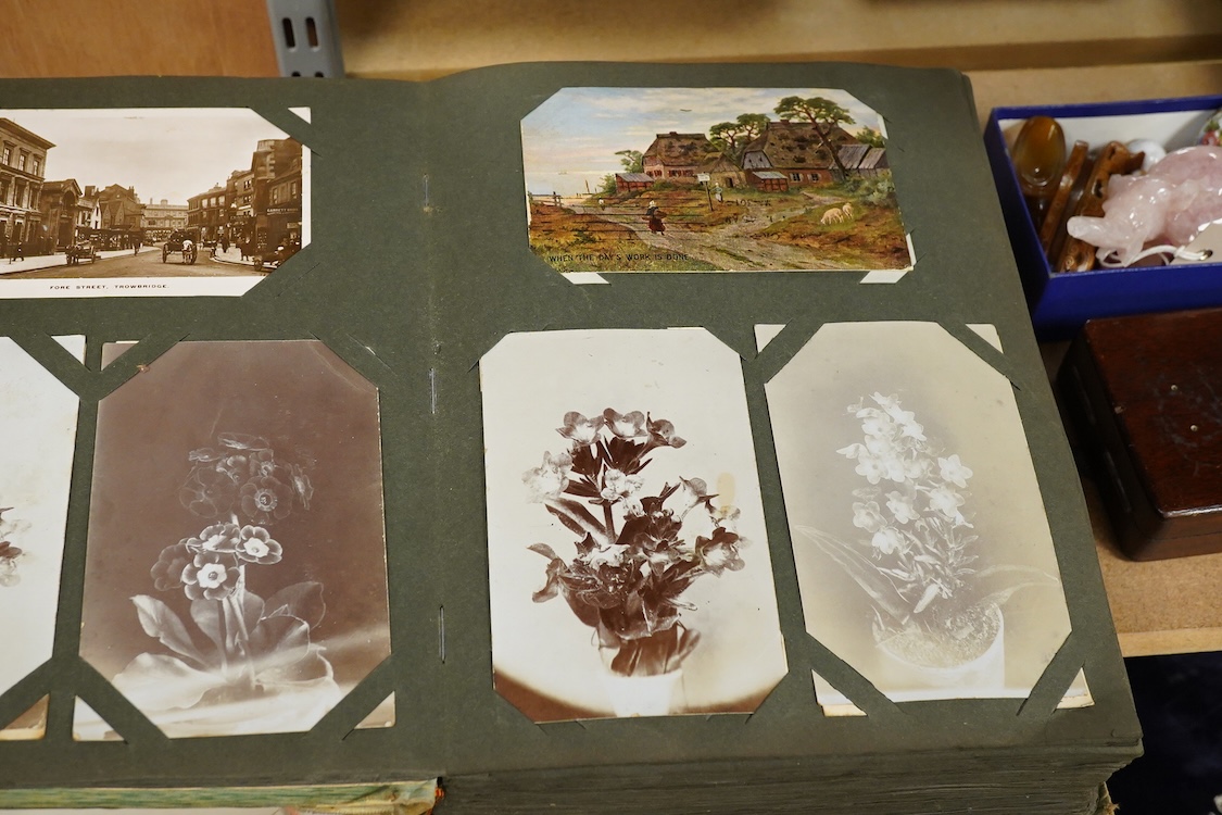 An album of Edwardian and later postcards